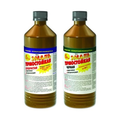 Эмаль Новбытхим термостойкая до 400°C 0,5л Чёрная (24шт/уп)