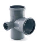 Крестовина двухплоскостная RosTurPlast D110/110/50x87°, левая (20шт\уп)