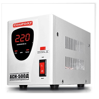 Стабилизатор напряжения Комфорт   1кВт (90-260В) АСН-1000С (6шт/уп)