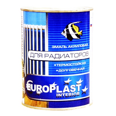 Эмаль Euroclass для радиаторов 0,9кг белая полуматовая (6шт/ящ)