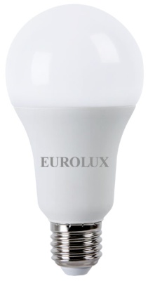 Лампа светодиодная Eurolux 20Вт(100Вт) 1800лм E27 Х/С (4000K) груша A70