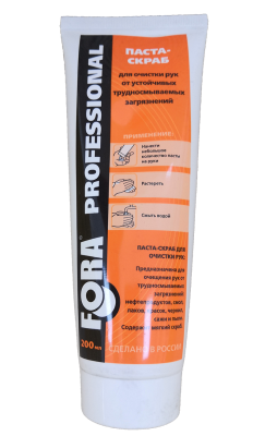 Паста-скраб FORA для очистки рук 200гр