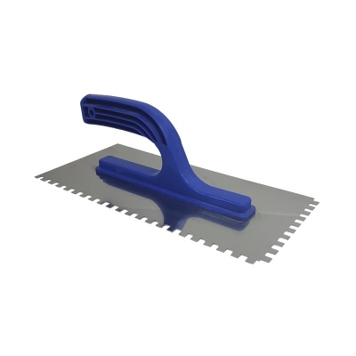 Гладилка зубчатая 130х270мм нерж.сталь, зуб 10х10, с пласт. ручкой