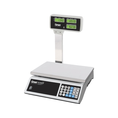 Весы Гарант 40 кг BПС-40КД с метал. стойкой (усиленная АКБ) (4шт/уп)