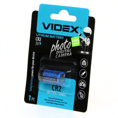 Батарейка Videx  CR2 Blister 1 (1/20/200)