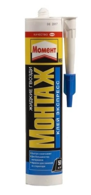 Жидкие гвозди Момент «Монтаж» экспресс МВ-50 400гр (12шт\уп) белый