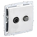 Розетка iEK Brite двойная TV+SAT РТВ