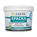 Краска Лакра для стен и потолков белоснежная