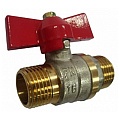 Кран шаровой латунь STT (бабочка) нар/нар резьба AC
