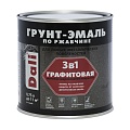 Эмаль Dali по ржавчине 3в1, графитовая, 0.75л