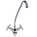 Смеситель для кухни двуручковый