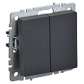 Выключатель iEK Brite 2-кл. прох.