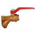 Кран шаровой латунь STT с фильтром