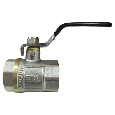 Кран шаровой ERL вн/вн 1 1/2  (рычаг) латунный Ш