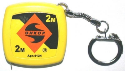 Рулетка Энкор «Брелок» 2м (12шт/уп)