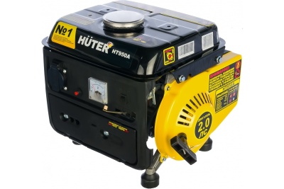 Электрогенератор Huter  HT950A 0.65кВт, бак 4.2л. (220Вт)