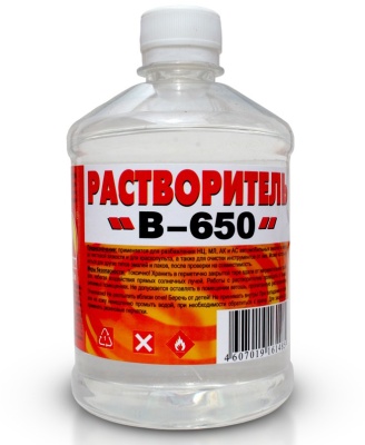 Растворитель Вершина В-650 0,5л пэт/т (20шт/ящ)