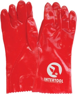 Перчатки красные МБС ИНТЕРТУЛ (12шт/уп) (120шт/ящ)