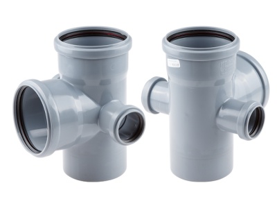 Крестовина двухплоскостная RosTurPlast D110/110/87°/50/50 правая/левый