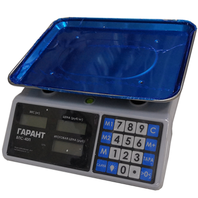 Весы Гарант  BПC 40П нагрузка до 40кг с пылезащитным чехлом