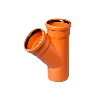 Тройник RosTurPlast D110/110x45° (оранжевый) НК (18шт\уп)