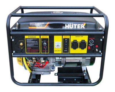 Электрогенератор Huter DY6500LXG 5кВт, бак 22л. (220Вт)+ГАЗ и эл. стартер