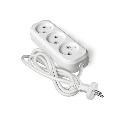 Удлинитель UNIVersal «Люкс» 3 гнезда 6А/250В 1300Вт  10м (25шт/уп)