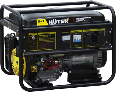 Электрогенератор Huter DY9500LX-3 8кВт, бак 25л. (220/380Вт)+эл. стартер