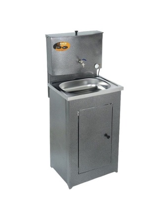 Умывальник дачный Вихрь (Люкс) с подогревом, нержавейка, серебро