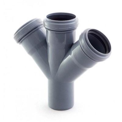 Крестовина одноплоскостная RosTurPlast D50/50/50x45° (40шт\уп)