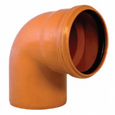 Отвод RosTurPlast D110х87° (оранжевый) НК (40шт\уп)