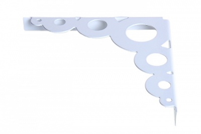 Кронштейн для полок 182х182х1,5 полимер (40шт)