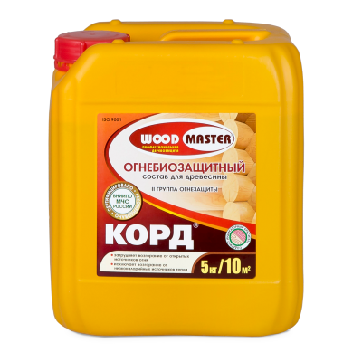 ОгнеБиозащита WoodMaster КОРД для древесины  5л