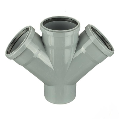 Крестовина одноплоскостная RosTurPlast D110/110/110x45° (14шт\уп)