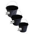 Ведро пластиковое (черное)